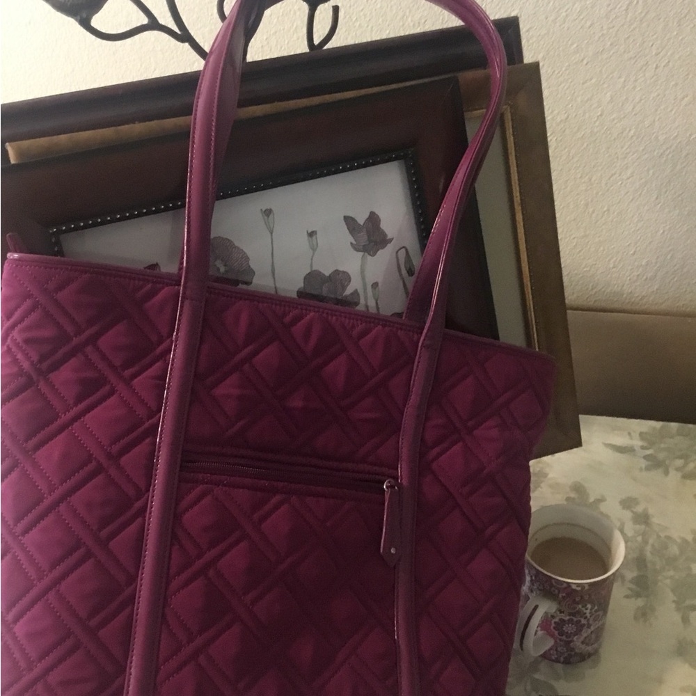 Vera Bradley Quilted Tote in Magenta - Picture 6 of 6
